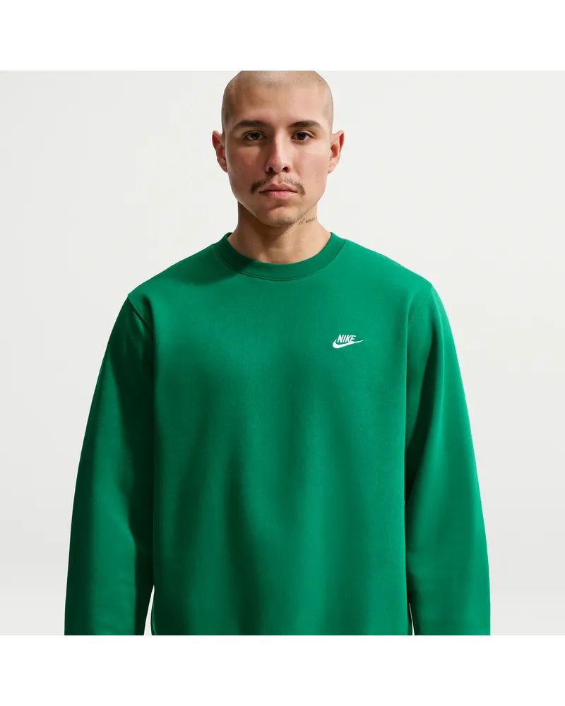 Nike Club Fleece-Rundhalsshirt (Herren) - Grün Grün