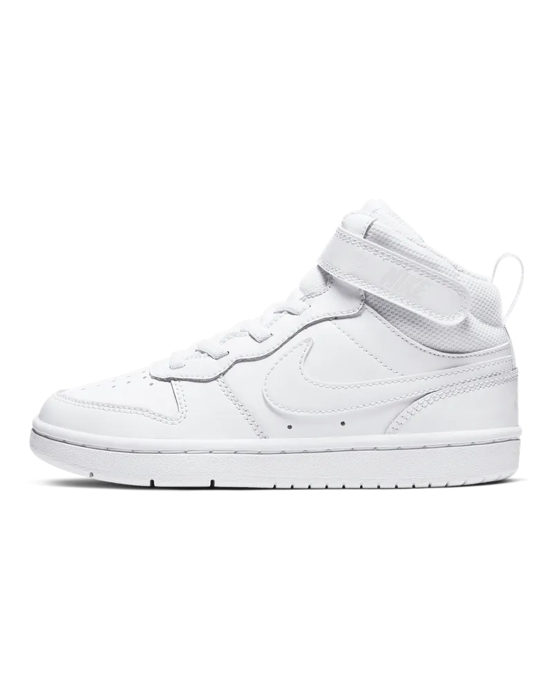 Nike Court Borough Mid 2 Schuh für jüngere Kinder - Weiß Weiß