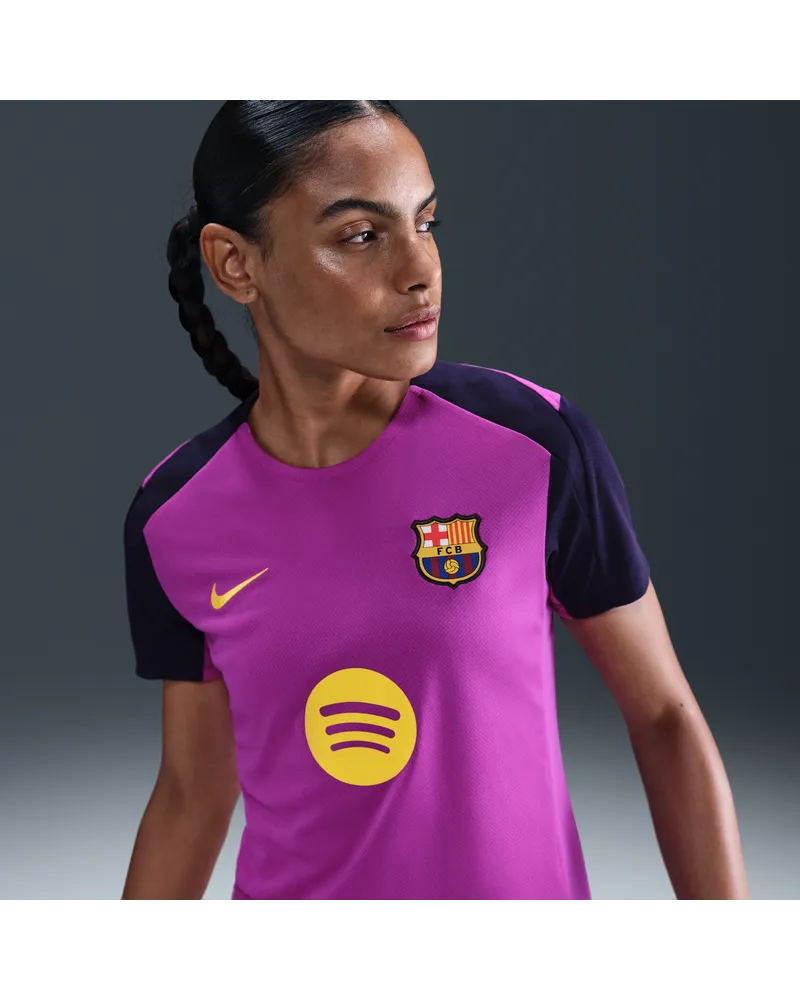 Nike FC Barcelona Strike  Dri-FIT Kurzarm-Fußballoberteil (Damen) - Lila Lila