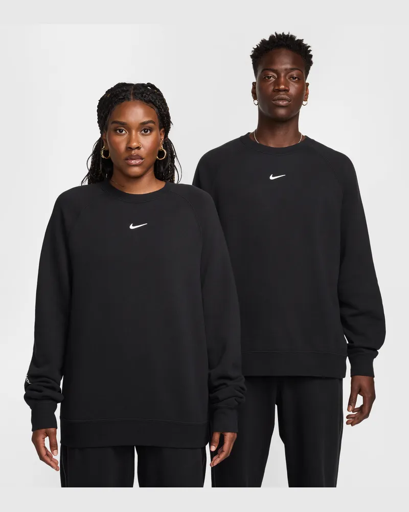 Nike NOCTA CS Fleece-Pullover mit Rundhalsausschnitt (Herren) - Schwarz Schwarz