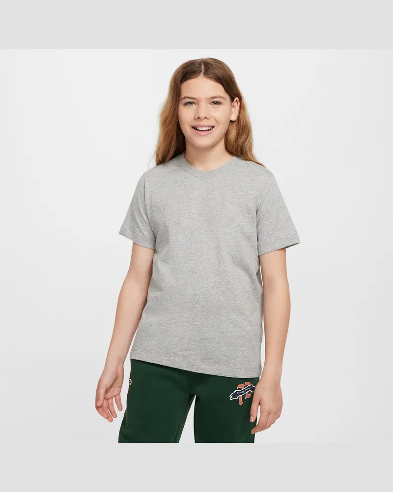 Nike Kurzarm-T-Shirt mit Rundhalsausschnitt (ältere Kinder) - Grau Grau