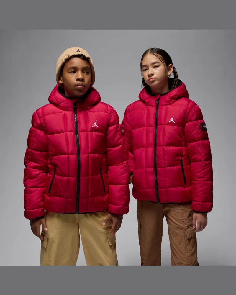 Jordan mittelschwere Essential Puffer-Jacke (ältere Kinder) - Rot Rot