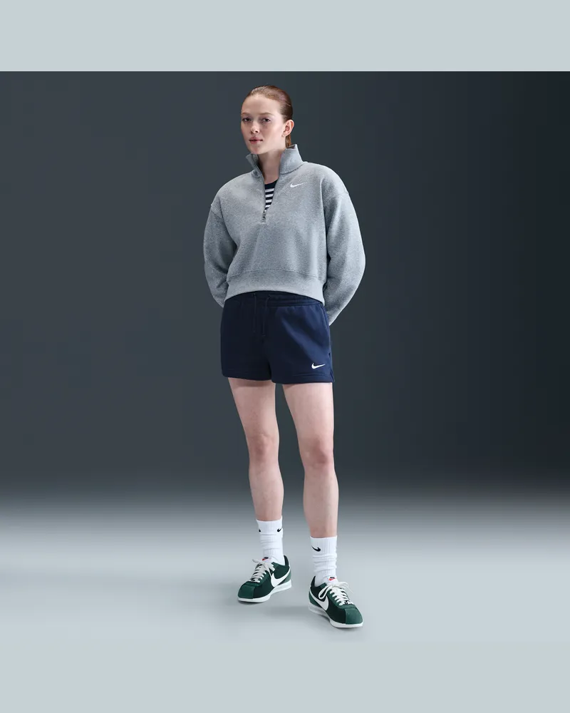 Nike Sportswear Phoenix Fleece Shorts mit mittelhohem Bund (Damen, ca. 5 cm) - Blau Blau