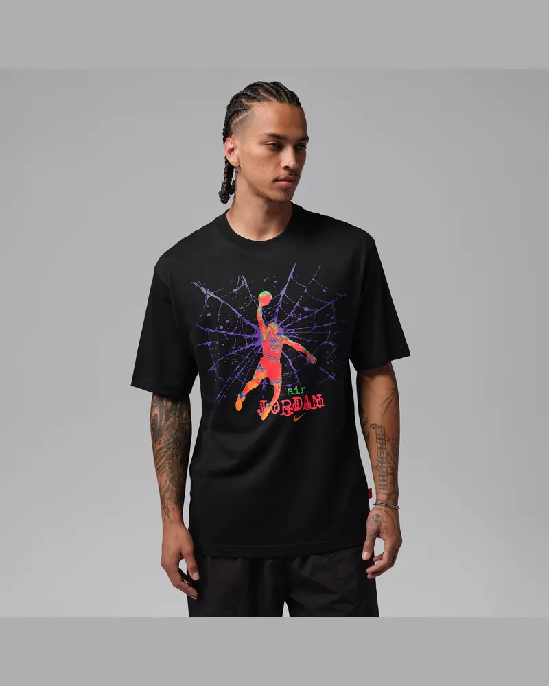 Jordan Brooklyn Longsleeve mit Rundhalsausschnitt (Herren) - Schwarz Schwarz