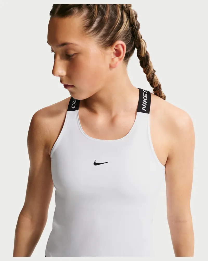 Nike Pro Dri-FIT Tanktop (ältere Kinder, Mädchen) - Weiß Weiß