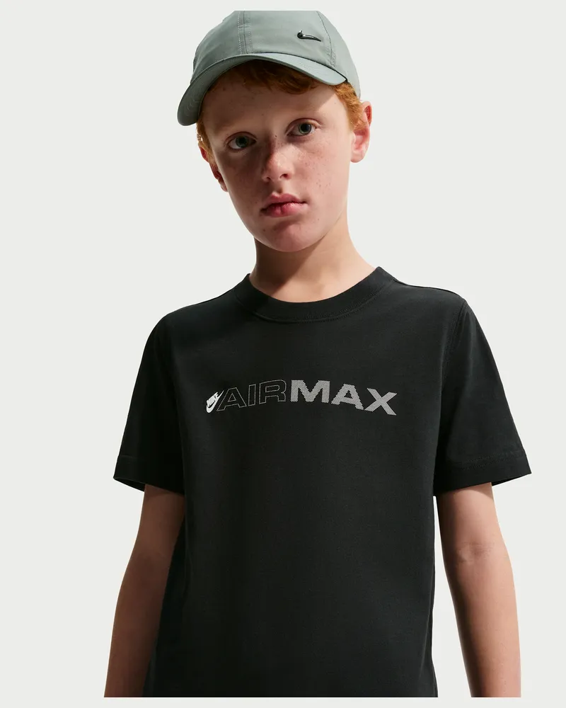 Nike Air Max T-Shirt für ältere Kinder - Schwarz Schwarz