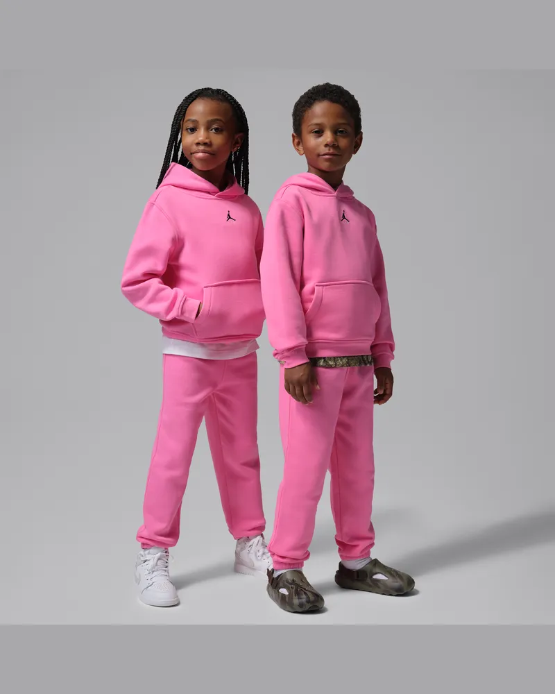 Jordan Brooklyn Fleece 2-teiliges Hoodie-Set (jüngere Kinder) - Pink Pink