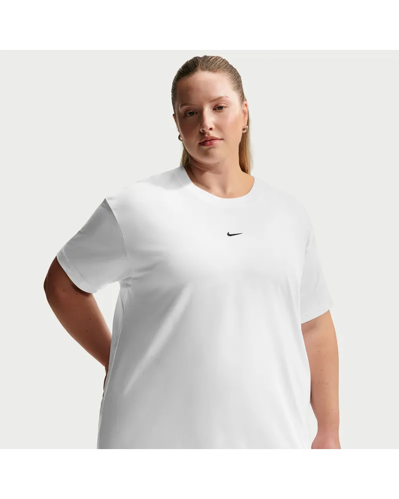Nike kurzärmliges Oversize-T-Shirt (Damen, große Größen) - Weiß Weiß