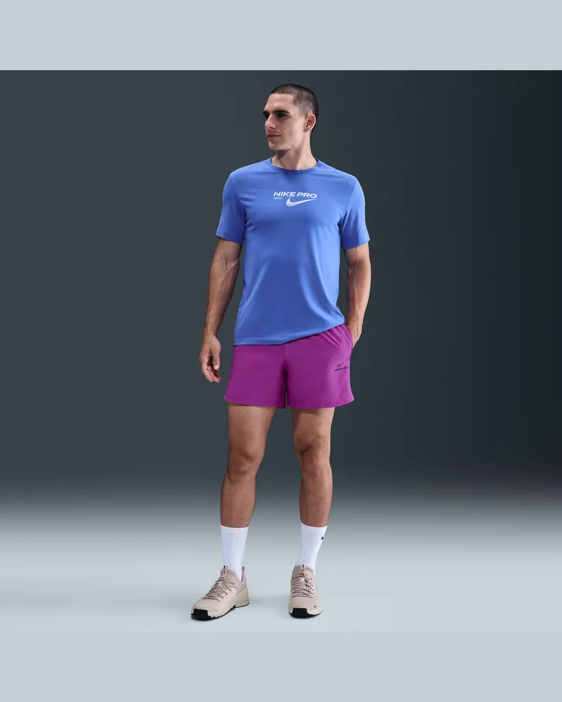 Nike Pro Training Dri-FIT Shorts (ca. 15 cm, Herren) - Lila Lila
