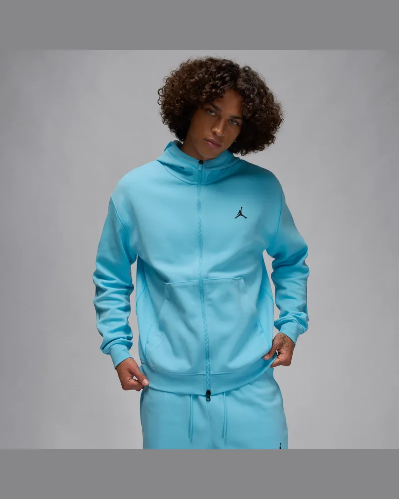 Jordan Sport Hoop Fleece Dri-FIT-Hoodie mit durchgehendem Reißverschluss (Herren) - Blau Blau