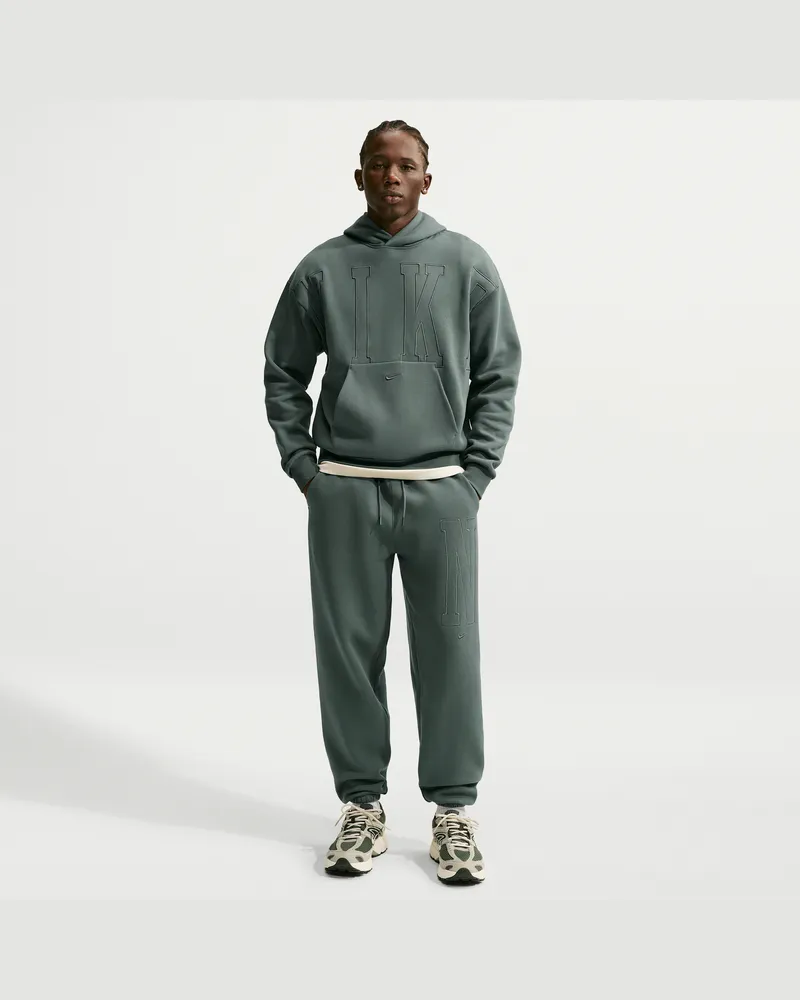 Nike Solo Fleece lockere Hose mit Bündchen (Herren) - Grün Grün