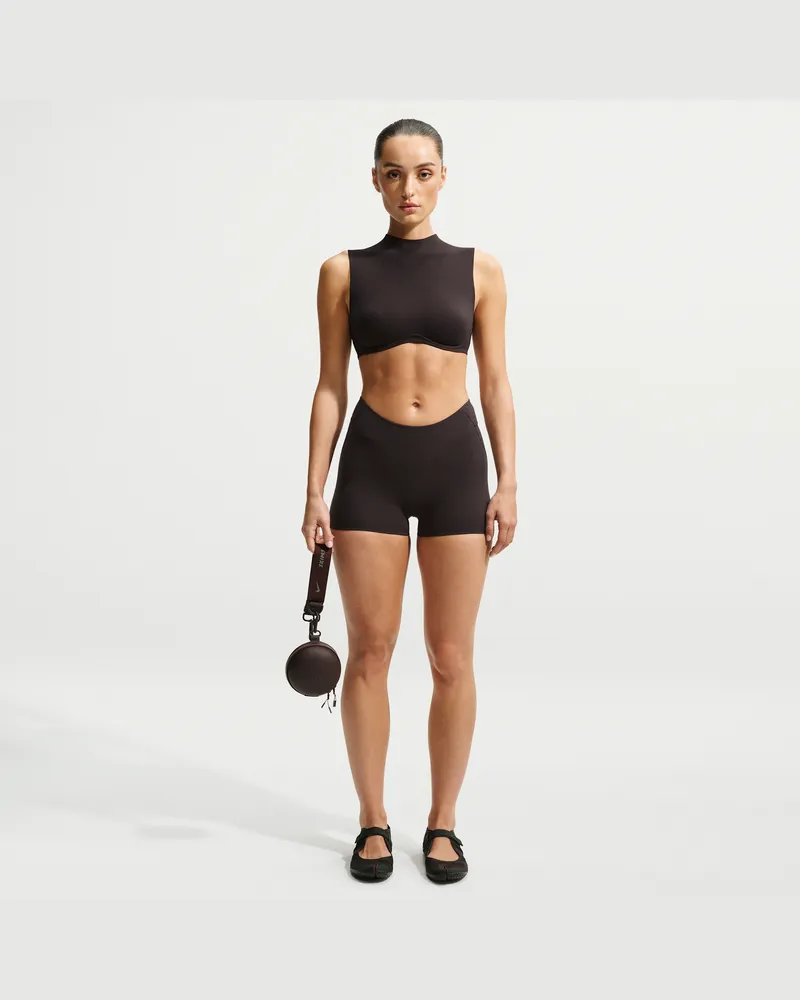 Nike SKIMS Studio Stretch Shorts (ca. 5 cm, Damen) - Braun Braun