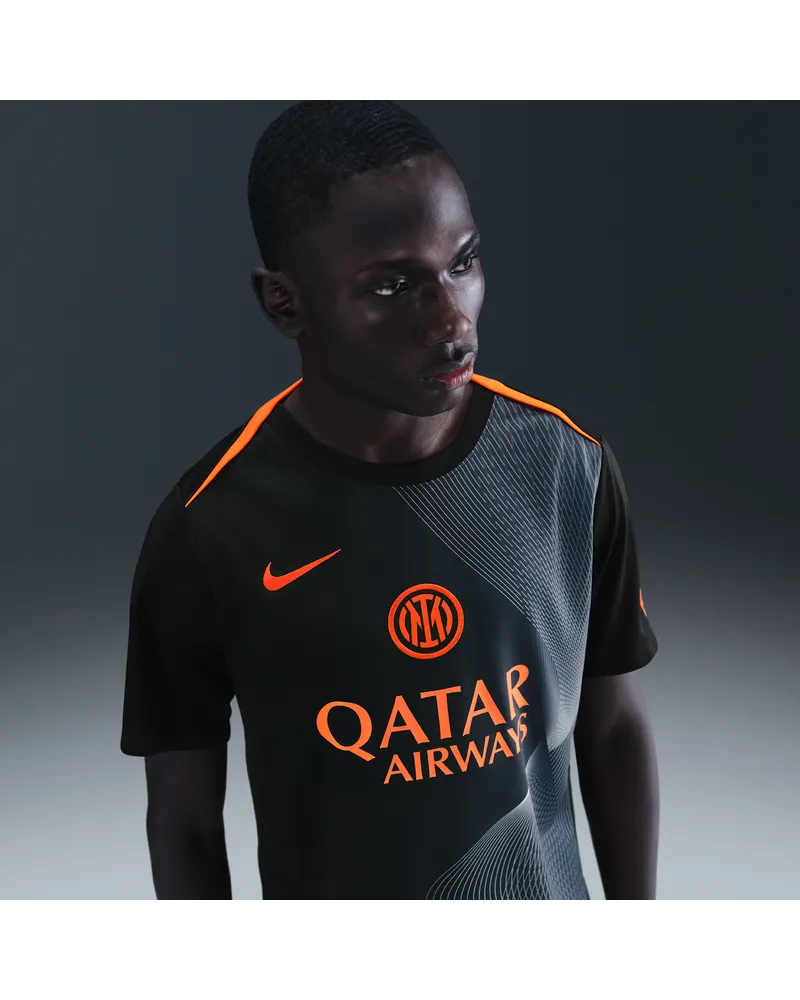 Nike Inter Mailand Academy Pro Third  Dri-FIT Total 90 Pre-Match-Fußballoberteil (Herren) - Schwarz Schwarz