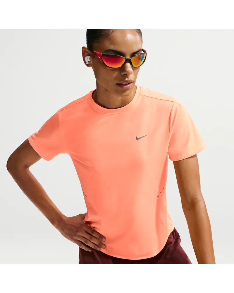 Nike Swift Dri-FIT Kurzarm-Laufoberteil (Damen) - Orange Orange