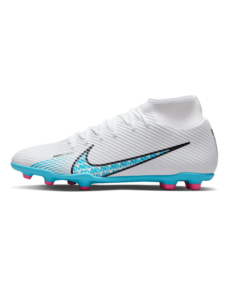Nike Mercurial Superfly 9 Club High-Top-Fußballschuh für verschiedene Böden - Weiß Weiß