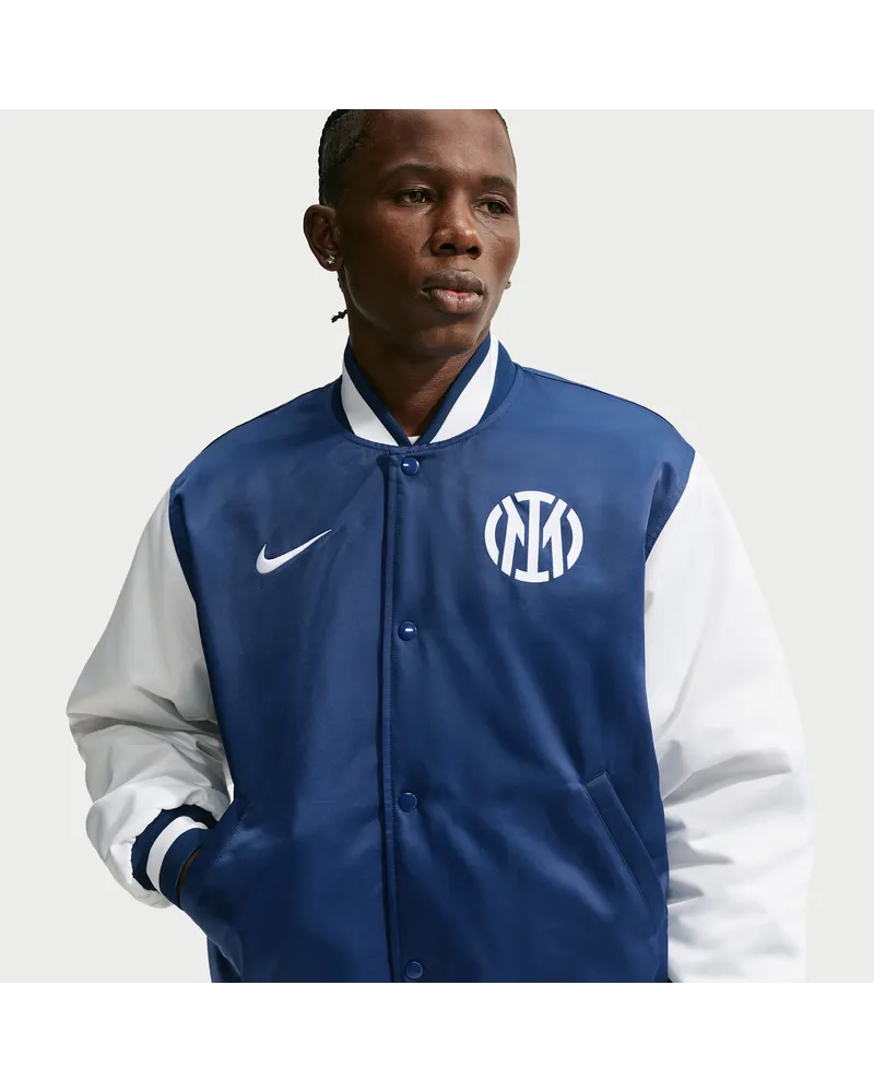 Nike Inter Mailand Authentics Away  Dugout Fußballjacke (Herren) - Blau Blau