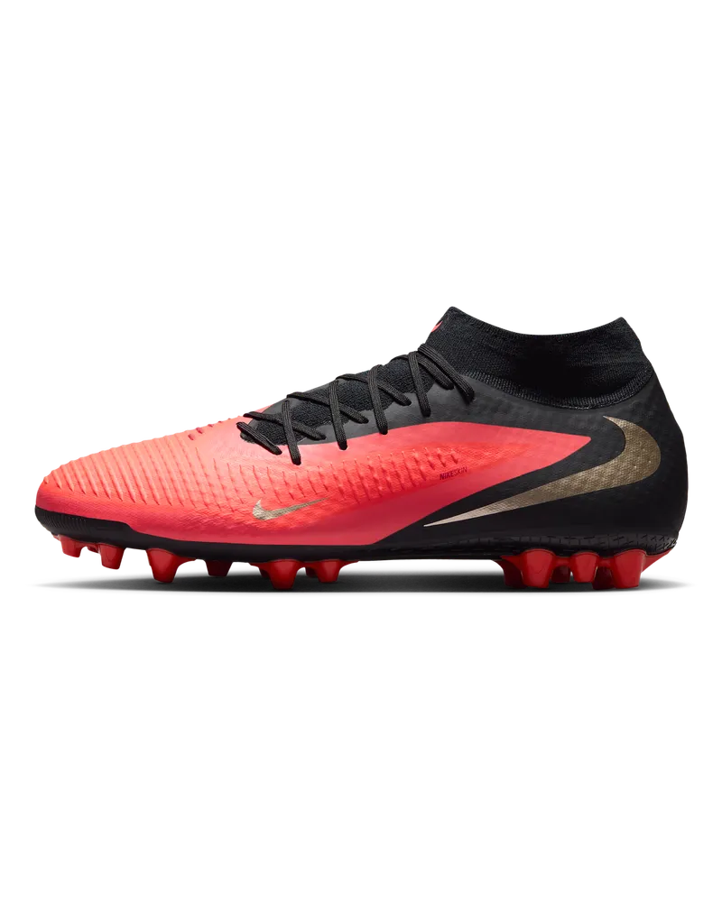 Nike Phantom 6 High Academy Fußballschuh für Kunstrasen - Rot Rot