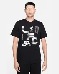 Nike FC Liverpool  Fußball-T-Shirt für Herren - Schwarz Schwarz