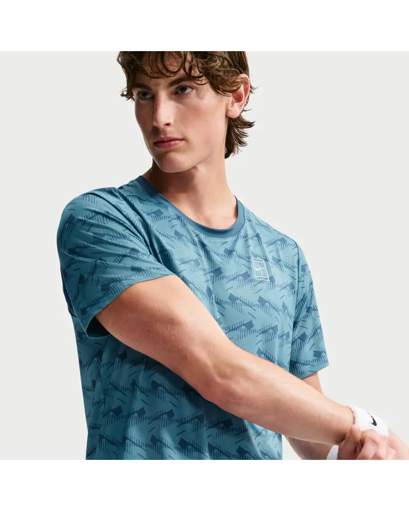 Nike Court Advantage Dri-FIT Tennisoberteil (Herren) - Blau Blau