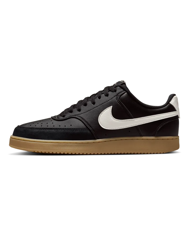 Nike Court Vision Low Herrenschuh - Schwarz Schwarz