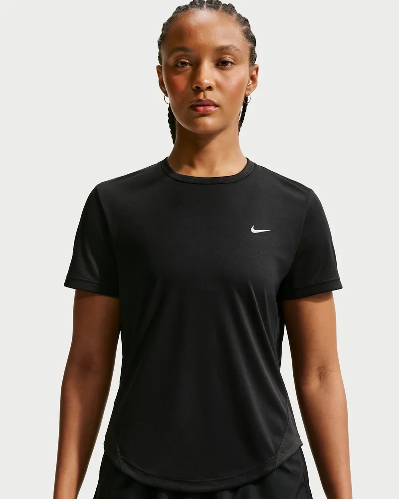 Nike Tempo Dri-FIT Kurzarm-Laufoberteil (Damen) - Schwarz Schwarz