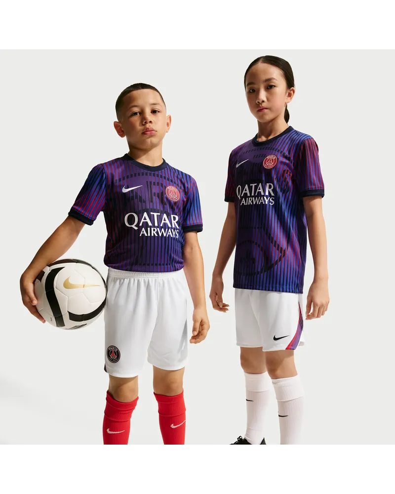 Nike Paris Saint-Germain 2026/27 Stadium Away  Dri-FIT Replika-Fußballshorts (ältere Kinder) - Weiß Weiß