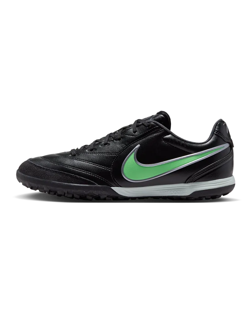 Nike Tiempo Ligera Pro Low-Top-Fußballschuh für Turf - Schwarz Schwarz