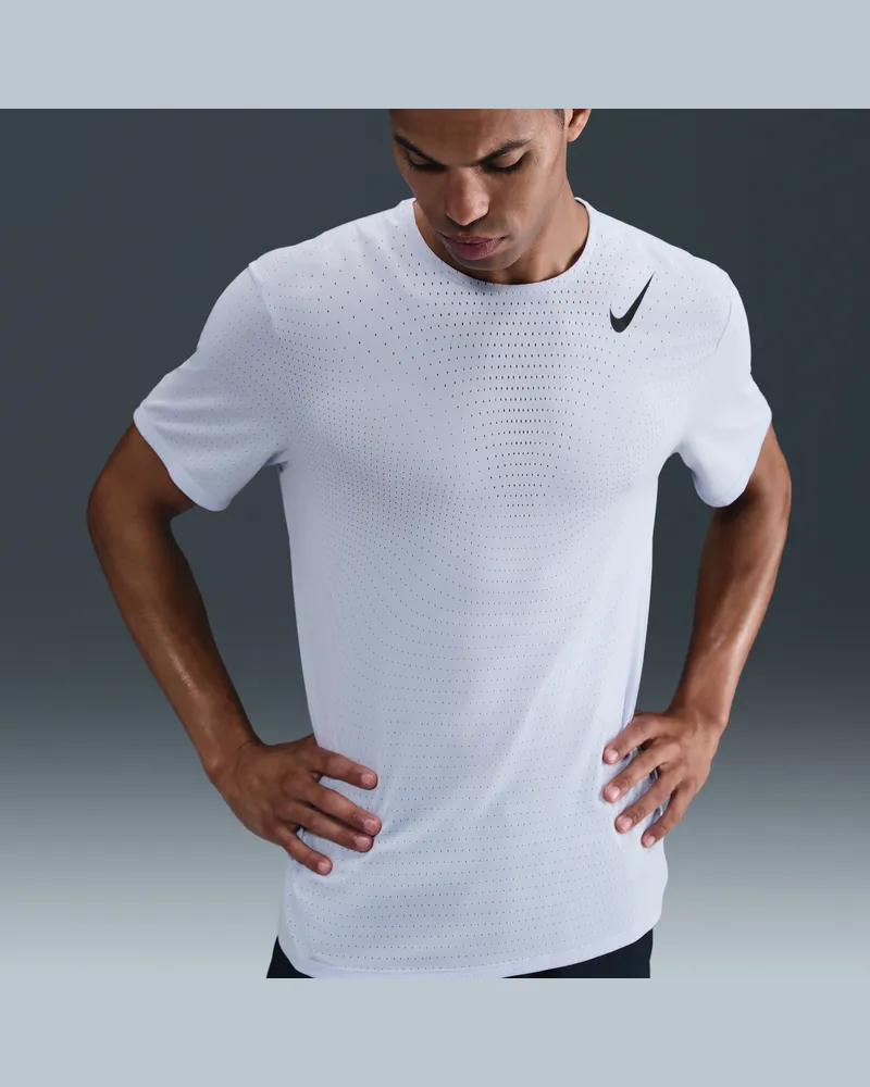 Nike AeroSwift Dri-FIT ADV Kurzarm-Laufoberteil (Herren) - Grau Grau