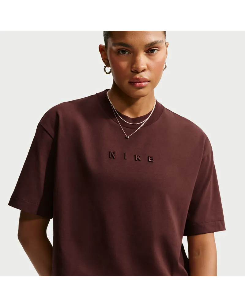 Nike Oversize-T-Shirt mit modischem verkürzten Schnitt (Damen) - Lila Lila