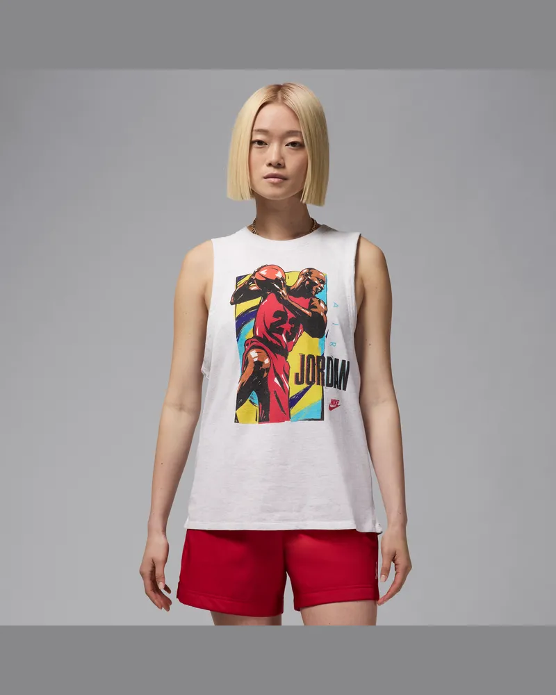 Jordan ärmelloses T-Shirt mit Grafik (Damen) - Braun Braun