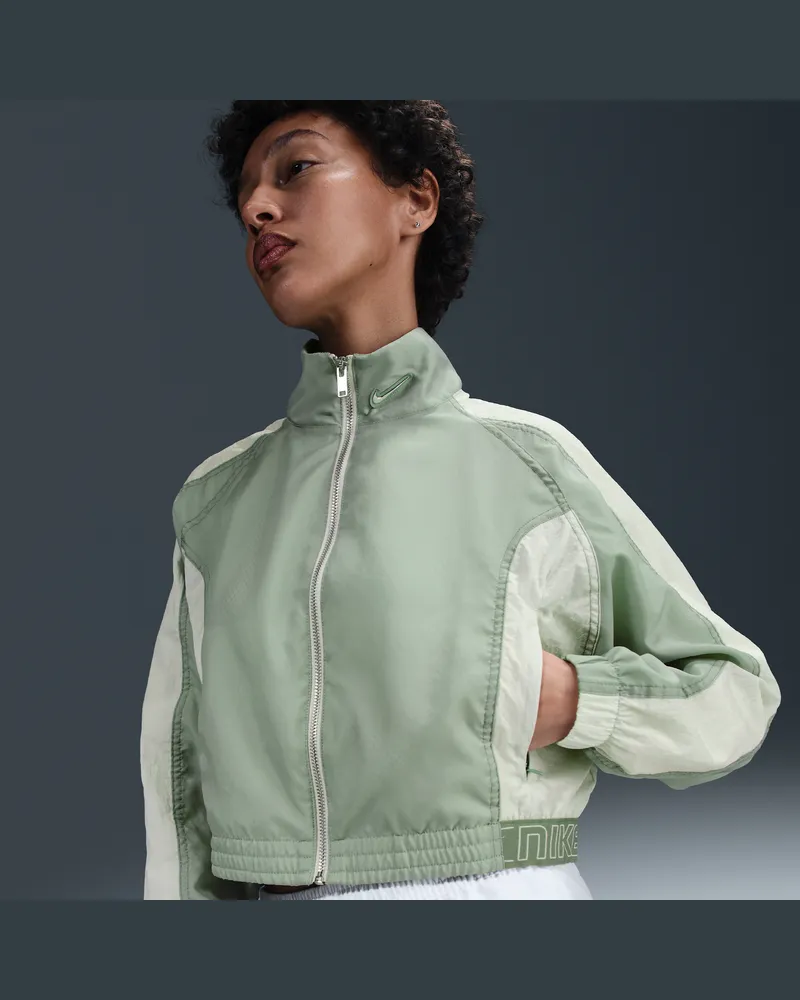 Nike Sportswear Jacke aus Webmaterial (Damen) - Grün Grün