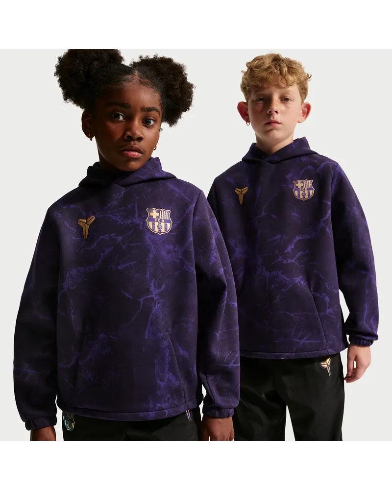 Nike FC Barcelona Away Kobe Fußball-Hoodie (ältere Kinder) - Schwarz Schwarz