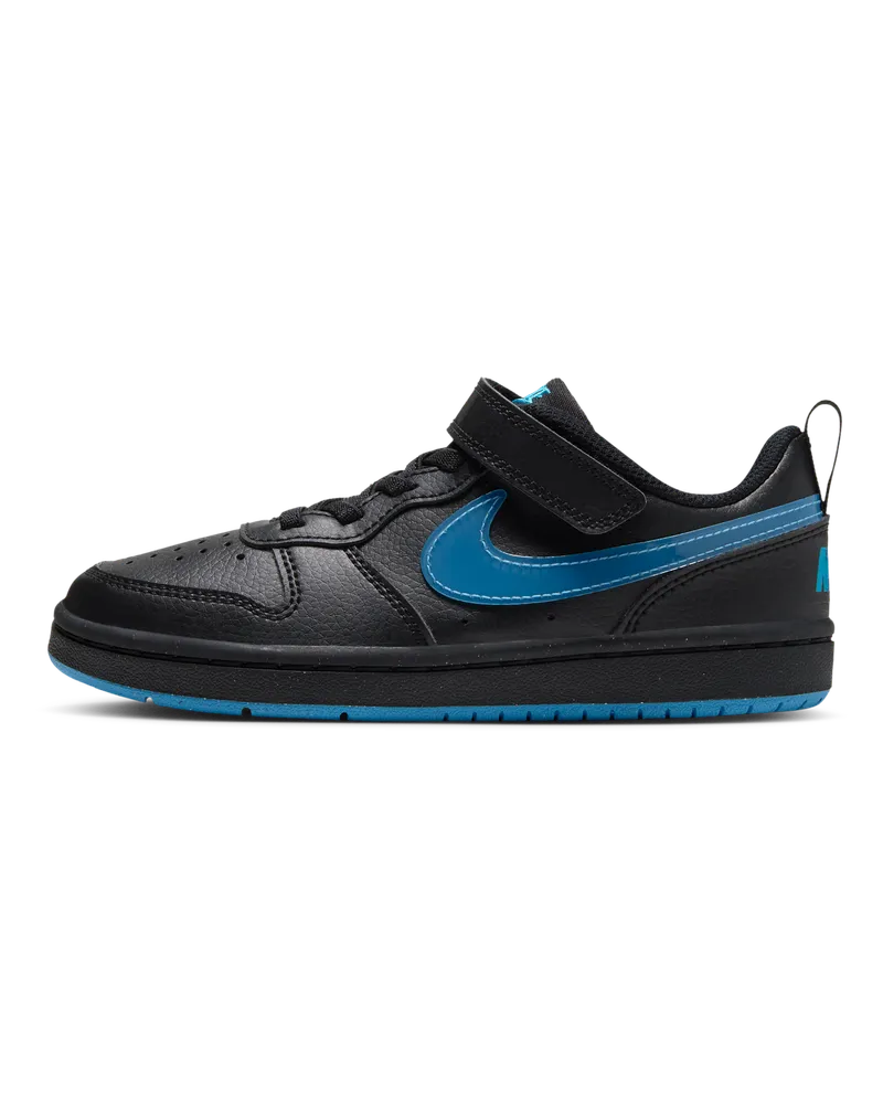Nike Court Borough Low Schuh für jüngere Kinder - Schwarz Schwarz