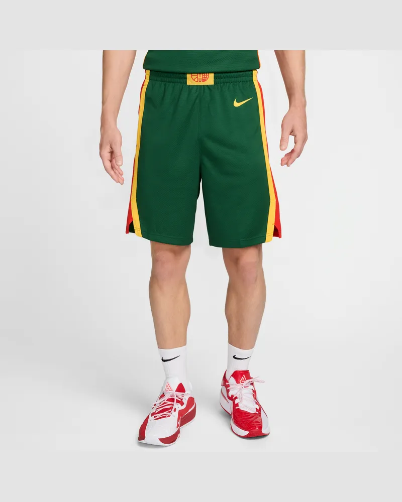 Nike Litauen Limited Road  Basketballshorts (Herren) - Grün Grün