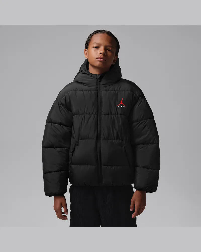 Jordan Brooklyn Puffer-Jacke mit Grafik (ältere Kinder) - Schwarz Schwarz