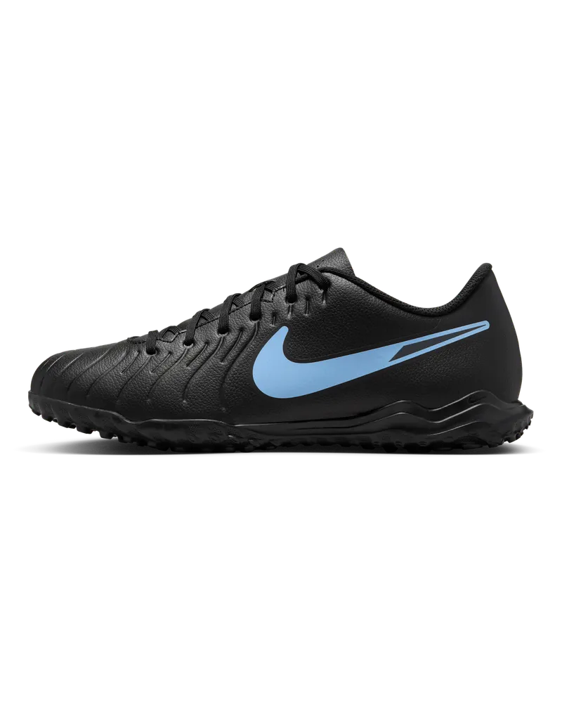 Nike Tiempo Legend 10 Club Low-Top-Fußballschuh für Turf - Schwarz Schwarz