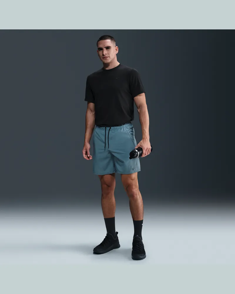 Nike Unlimited vielseitige Dri-FIT Herrenshorts ohne Futter (ca. 18 cm) - Blau Blau