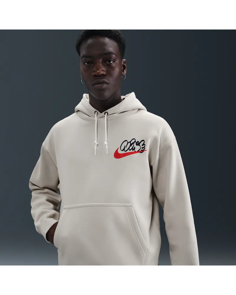 Nike Solo Swoosh Fleece-Hoodie für Herren - Braun Braun