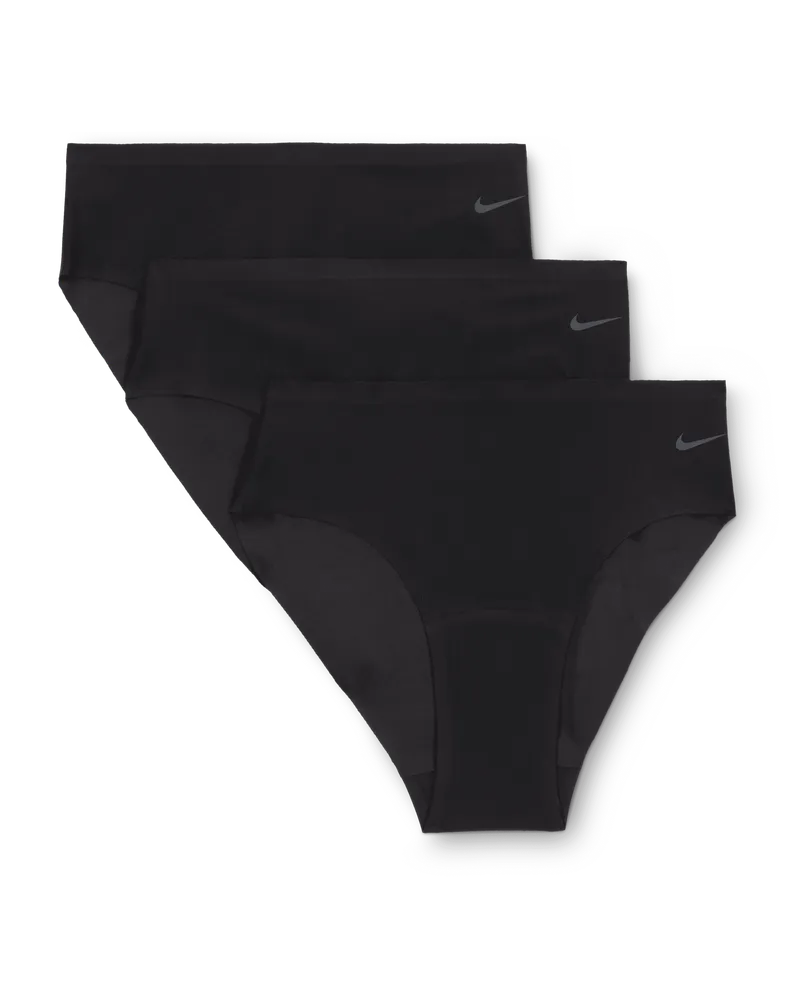 Nike Leak Protection: Periodensichere Slips (Mädchen, 3er-Pack) - Schwarz Schwarz