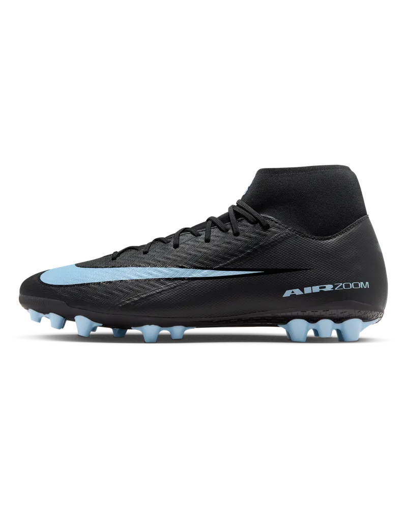 Nike Mercurial Superfly 10 Academy AG High-Top-Fußballschuh - Schwarz Schwarz