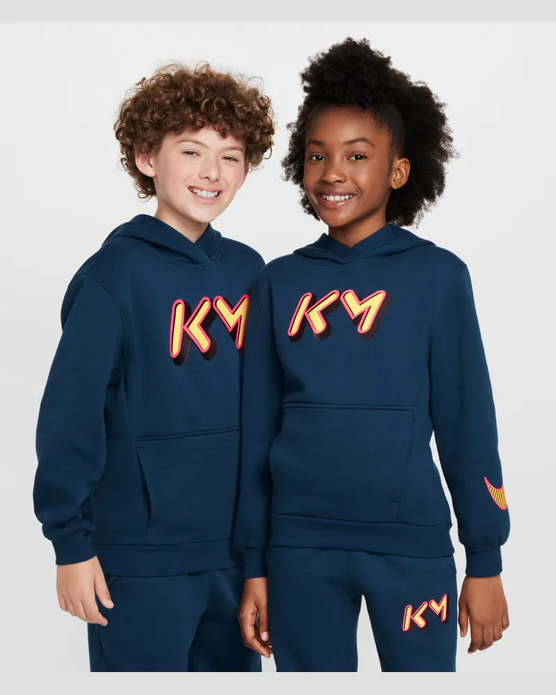 Nike Kylian Mbappé Club Fleece Hoodie (ältere Kinder) - Blau Blau