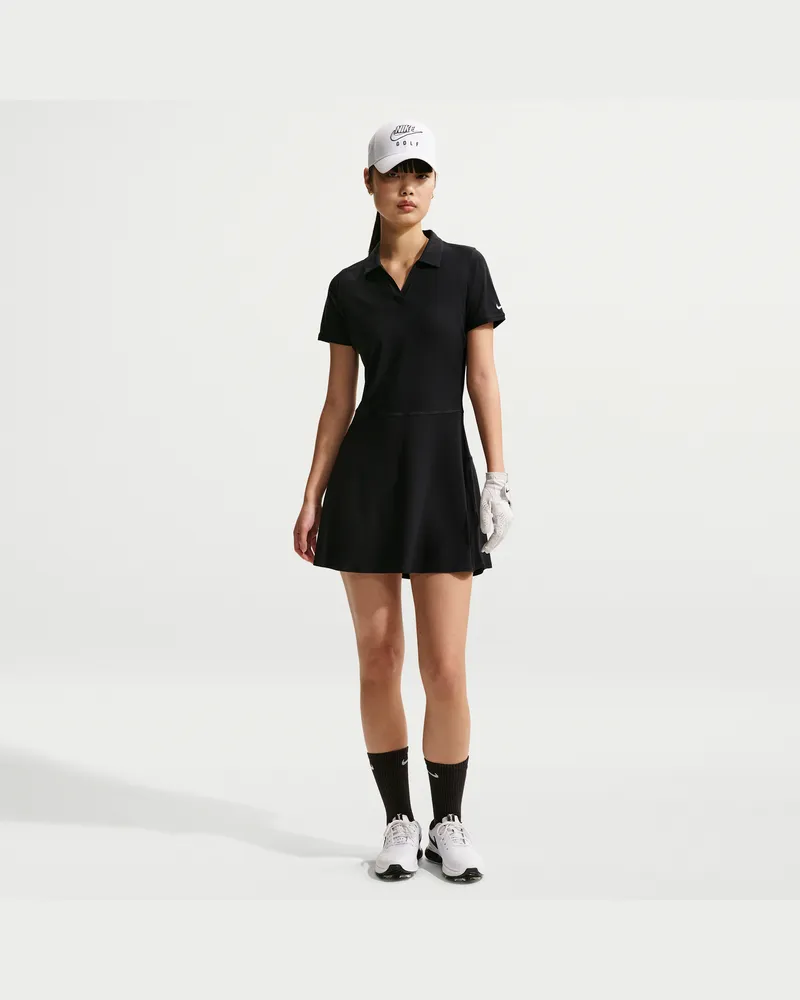 Nike Victory Dri-FIT Golf-Polokleid (Damen) - Schwarz Schwarz