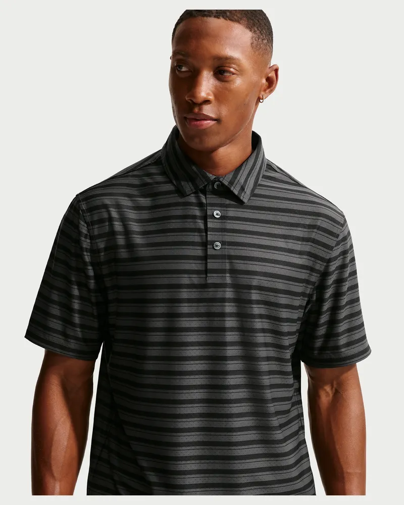 Nike Maßgeschneiderte Performance von  Dri-FIT Golf-Poloshirt (Herren) - Schwarz Schwarz