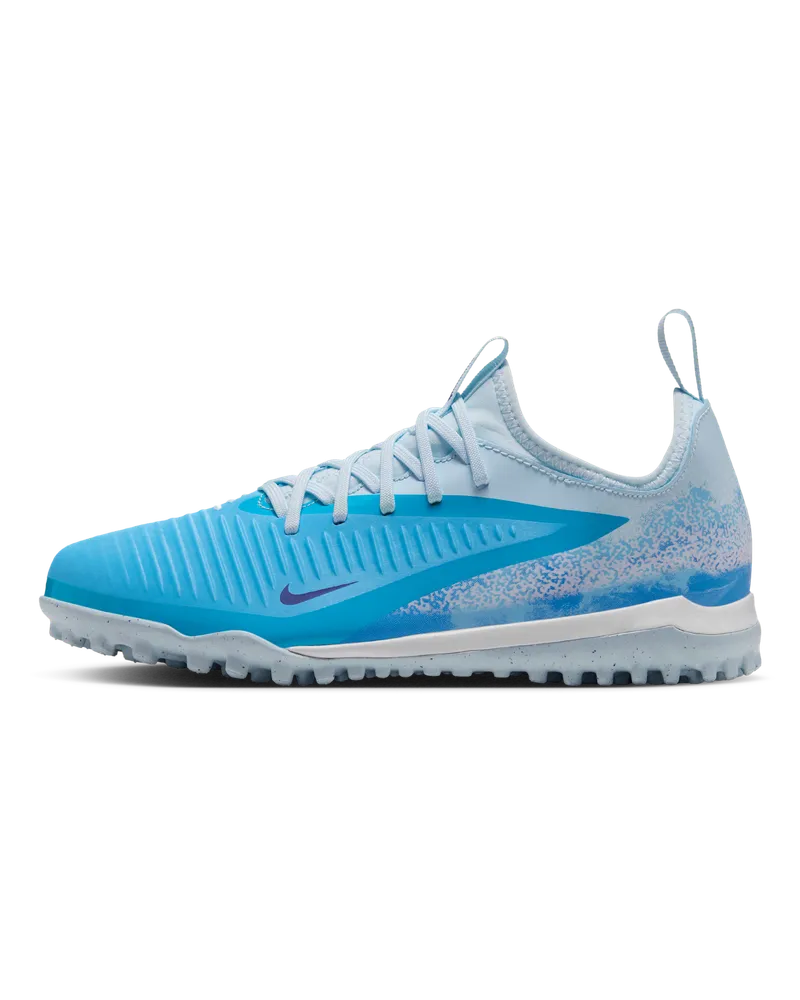 Nike Jr. Phantom 6 Low Academy "Erling Haaland" Fußballschuh für Turf (ältere Kinder) - Blau Blau