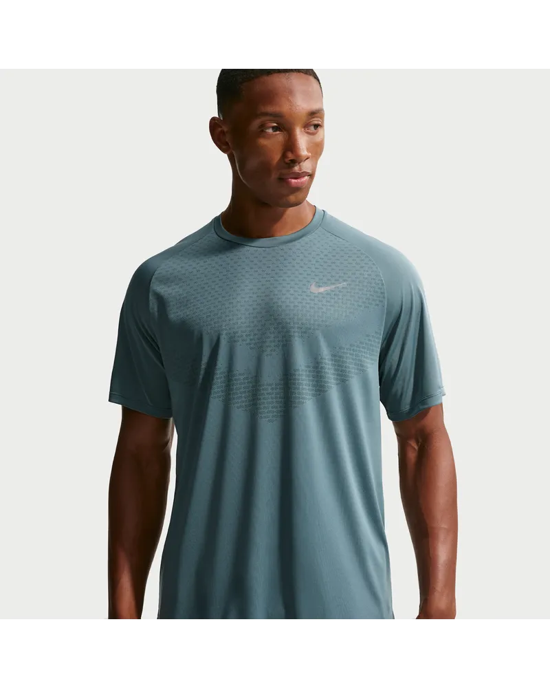 Nike Stride Dri-FIT ADV Kurzarm-Laufoberteil (Herren) - Grau Grau