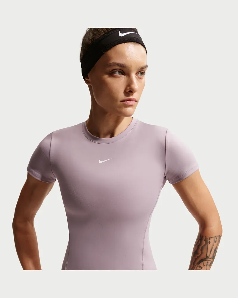 Nike One Kurzarm-Oberteil für Damen - Grau Grau