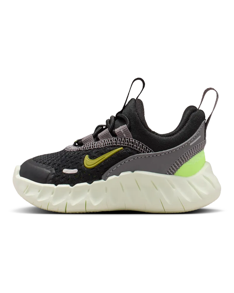 Nike Free Ride Schuh für Babys und Kleinkinder - Schwarz Schwarz