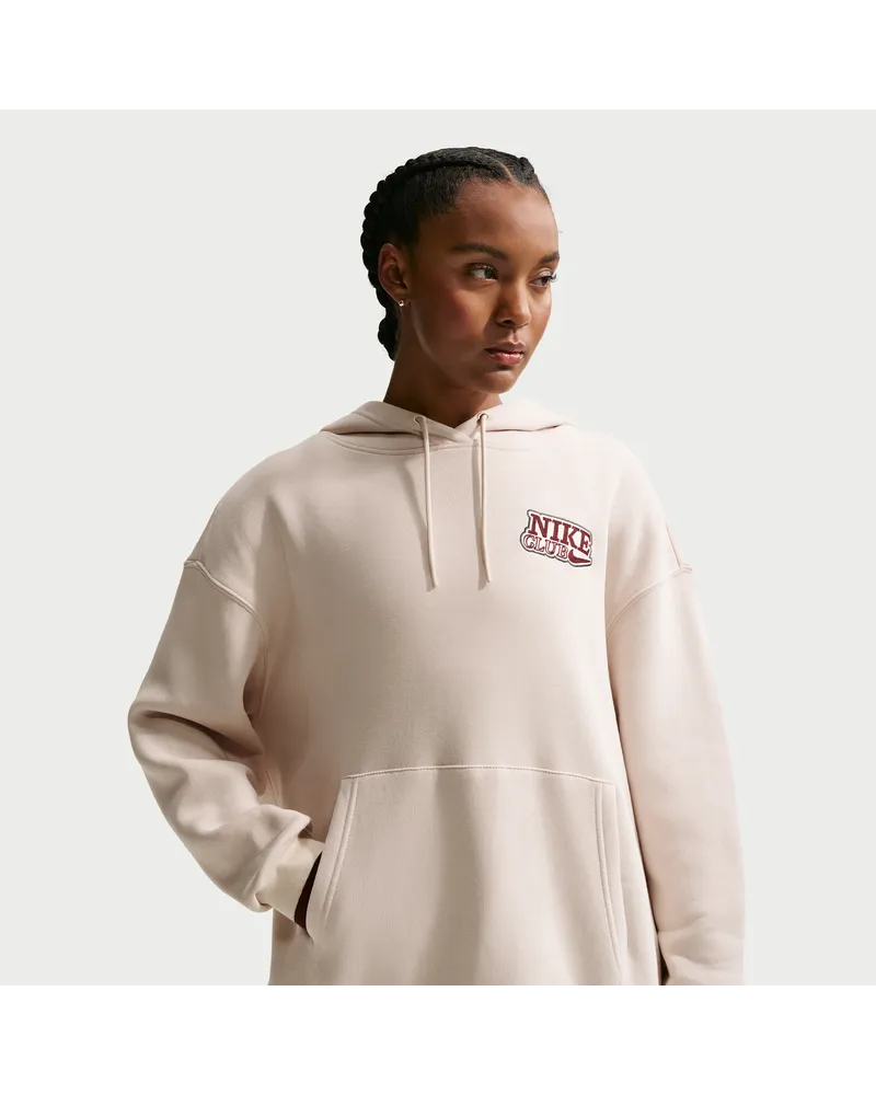 Nike Phoenix Fleece Oversize-Hoodie für Damen - Braun Braun