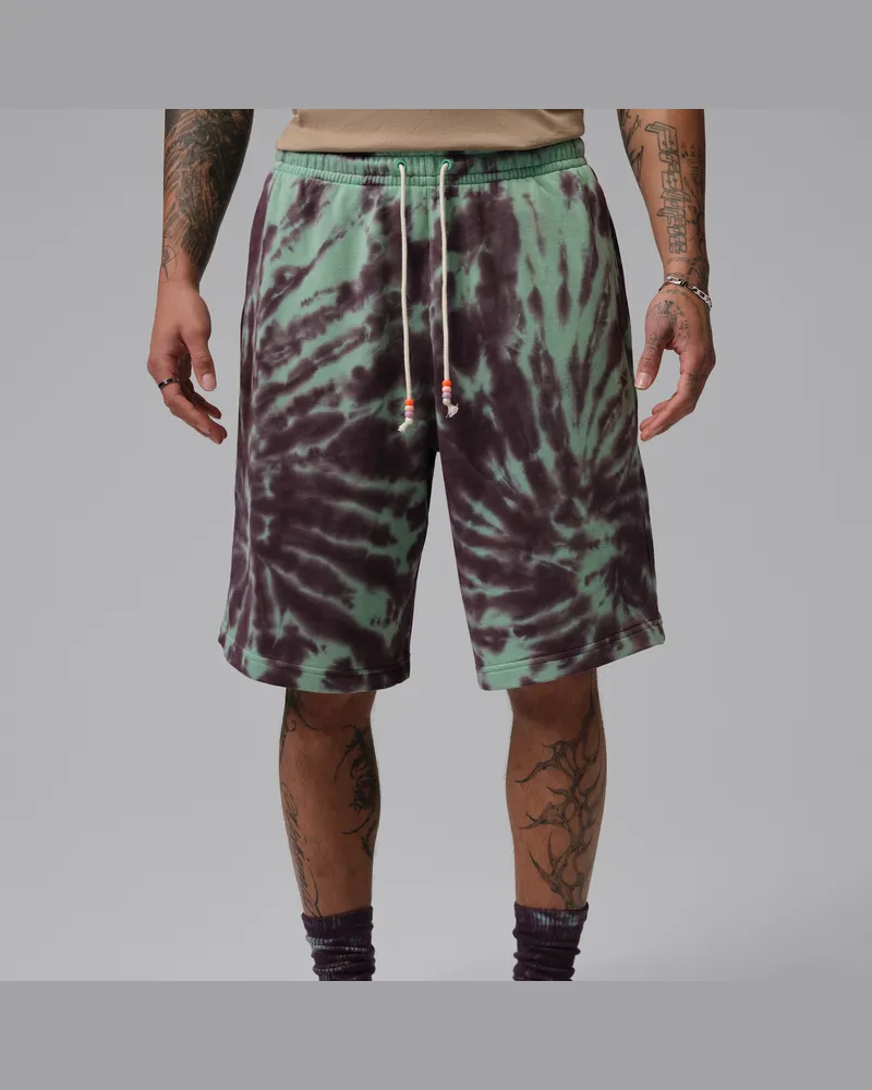 Jordan Brooklyn Festival Fleece-Shorts mit Batik-Design (Herren) - Grün Grün