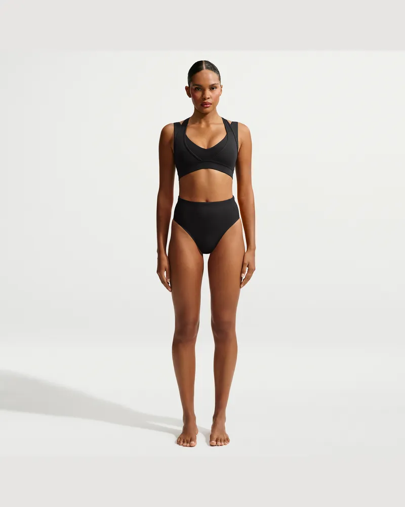 Nike SKIMS Matte Slip mit hohem Bund (Damen) - Schwarz Schwarz